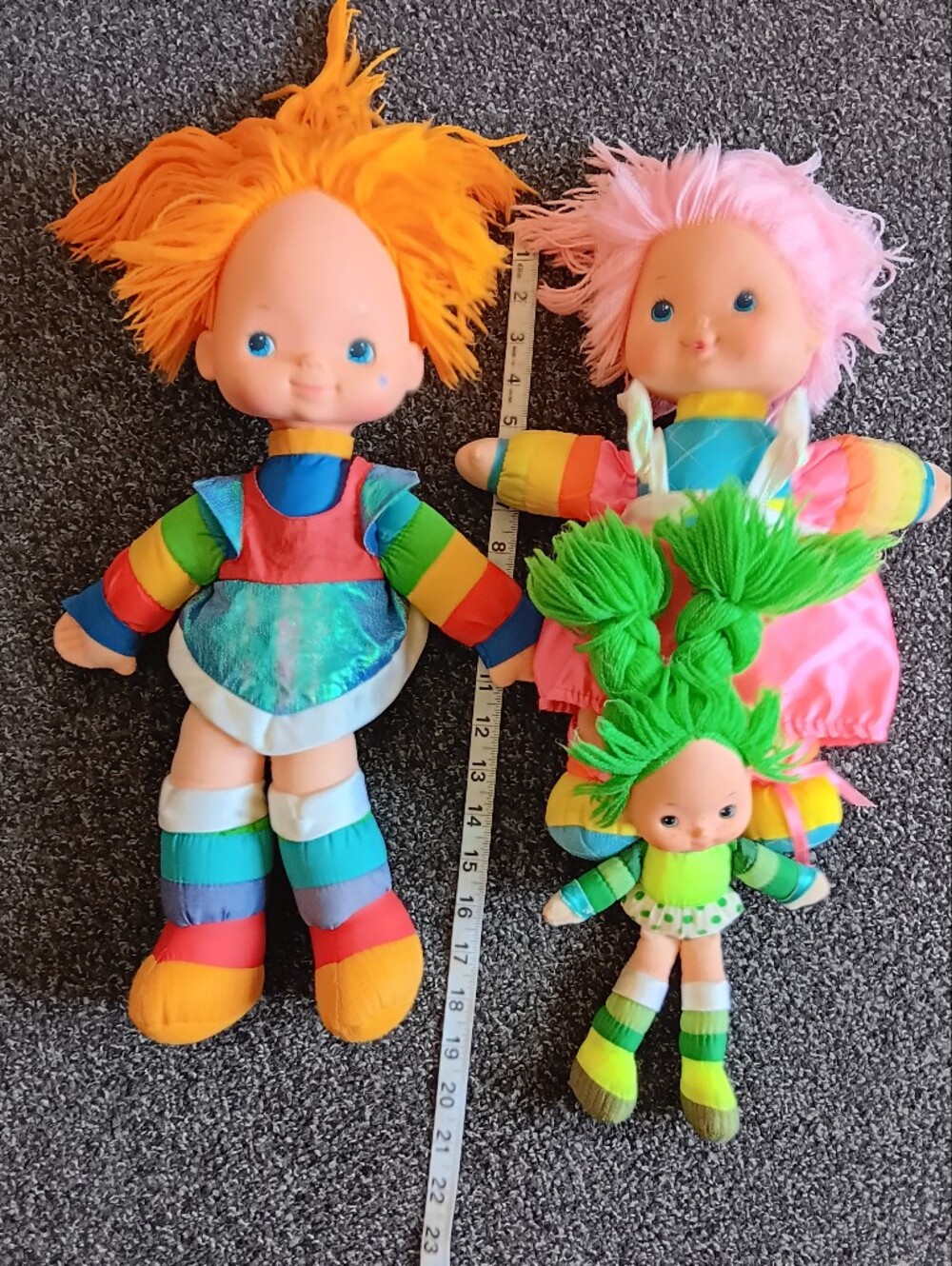 1983 Rainbow Brite, Tickled Pink & Mini Baby Brite Vintage Doll Set, 80s Kids - Picture 6 of 14